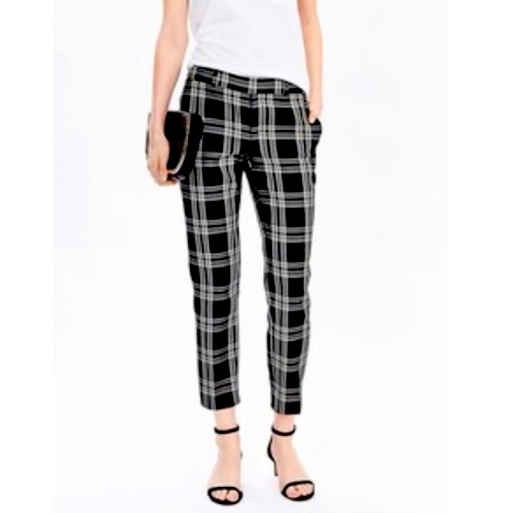 Banana Republic Avery Plaid crop trousers